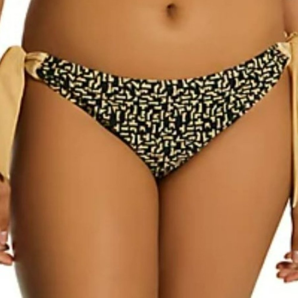 Pour Moi Bikini Bottom / Black & Gold / US Size 8